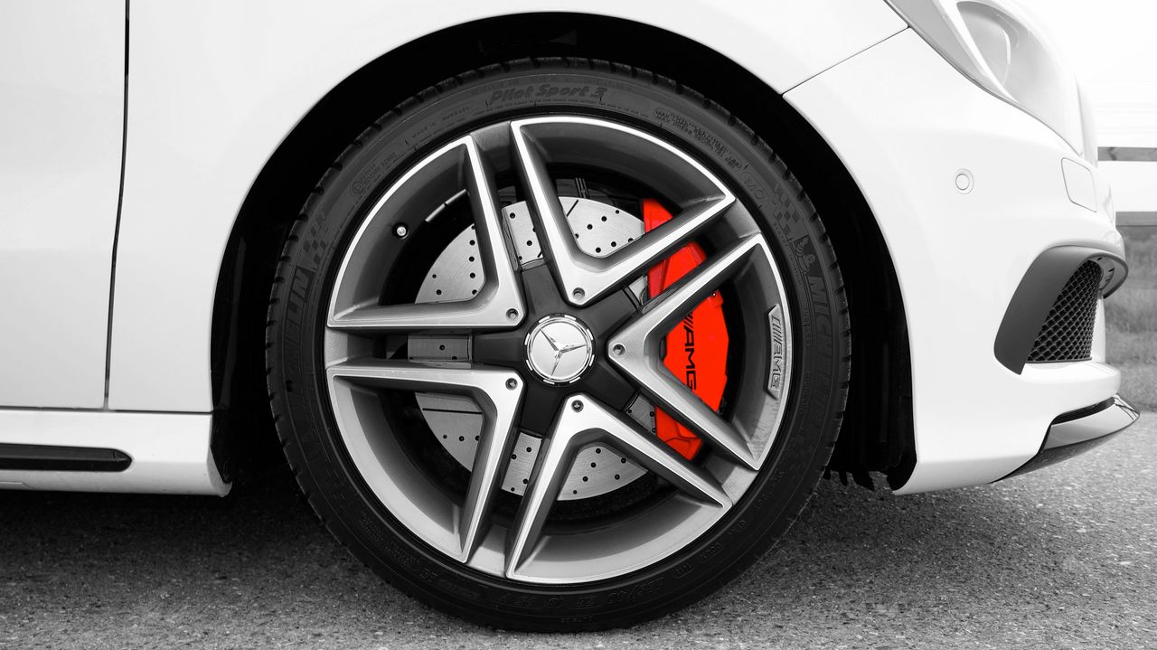 Brake caliper and rotor showing corrosion from road salt in Vermont